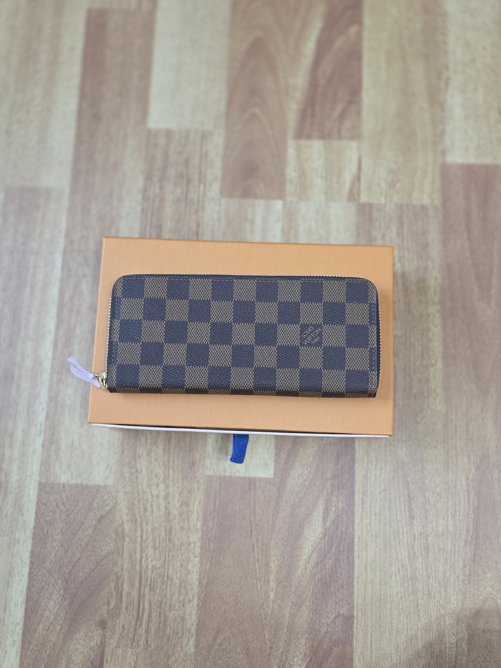 Louis Vuitton Clemence Wallet Damier Ebene/Rose Ballerine